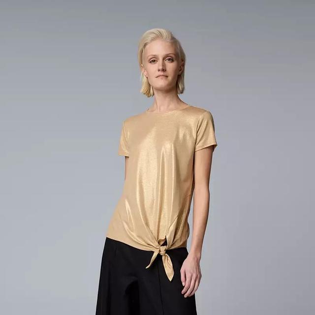 Womens Simply Vera Vera Wang Side Tie Tee Product Image