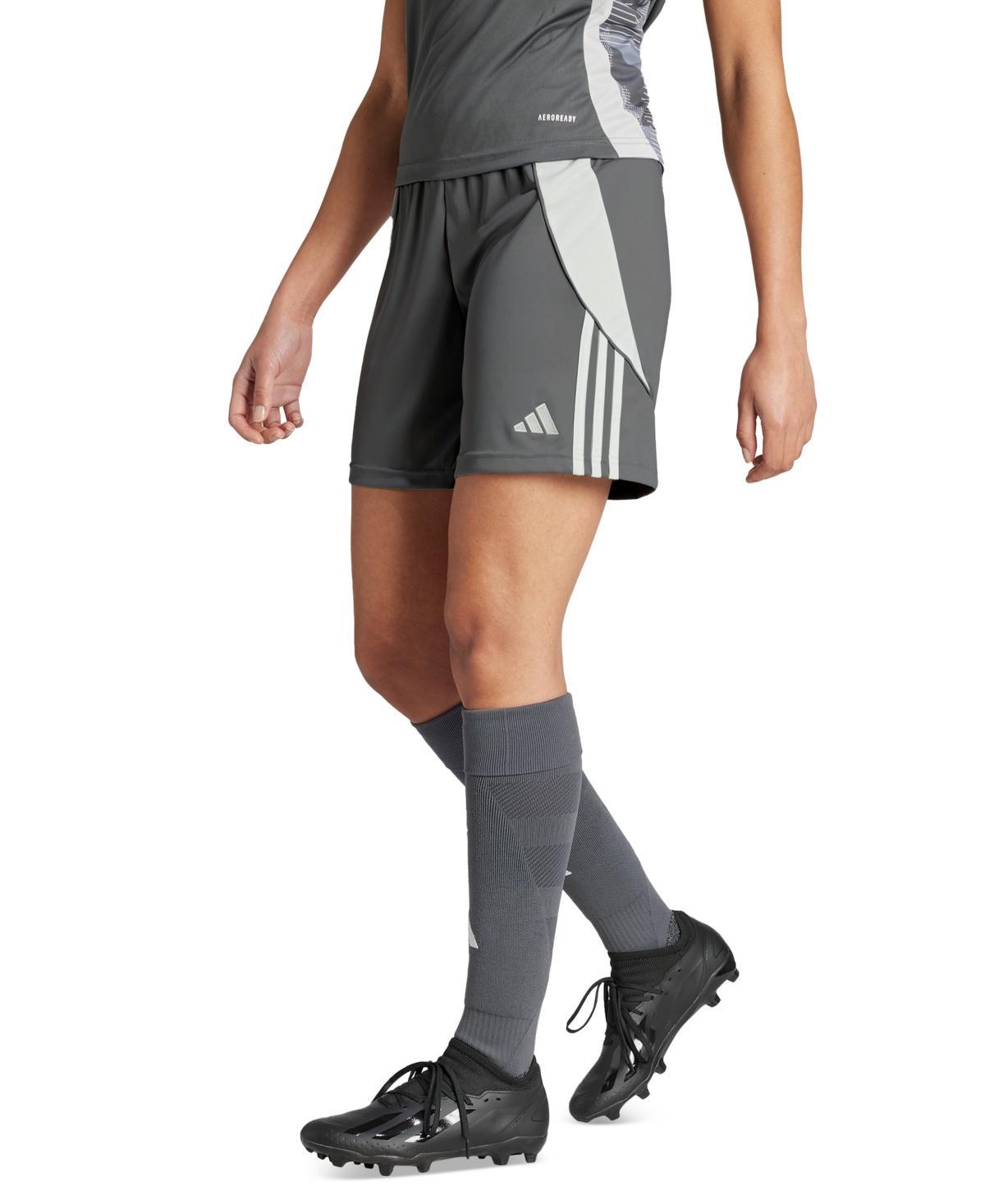 adidas Womens Active Tiro 24 Performance Drawstring Shorts - Black Product Image