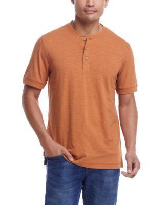 Weatherproof Vintage Mens Short Sleeve Melange Henley Shirt Product Image