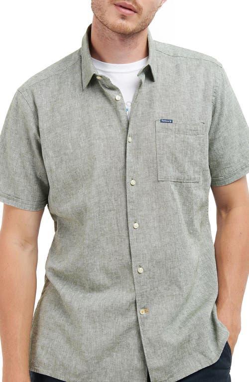 Barbour Nelson Linen & Cotton Button-Up Shirt Product Image