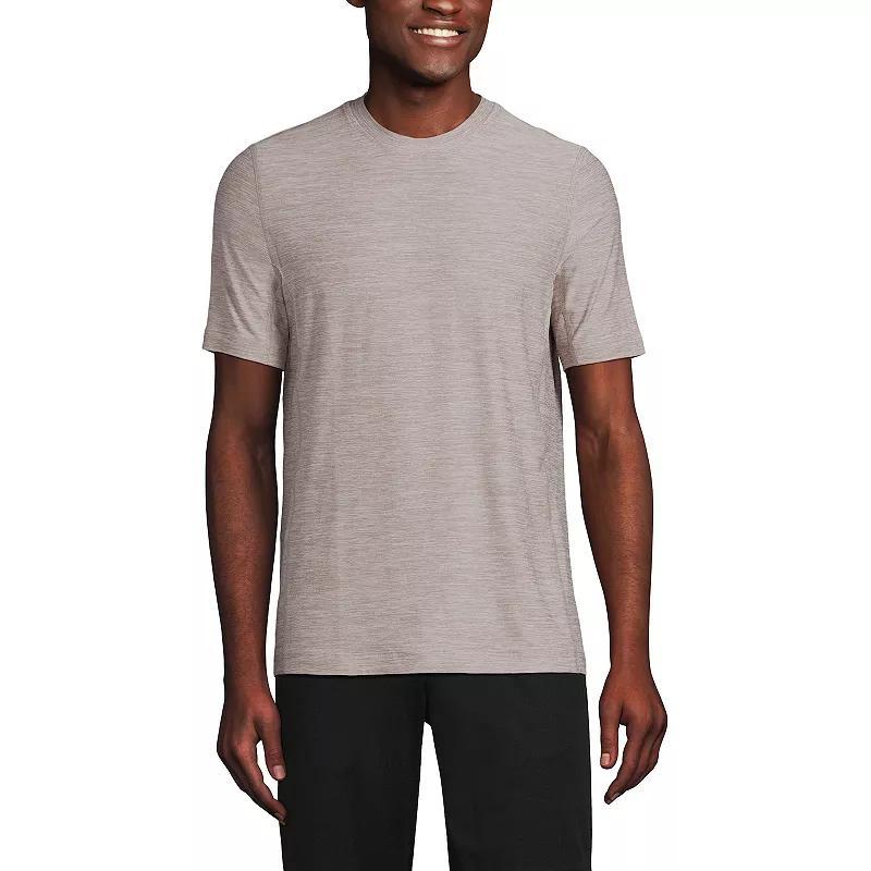 Mens Lands End Short Sleeve Performance Hybrid Crewneck Tee Product Image