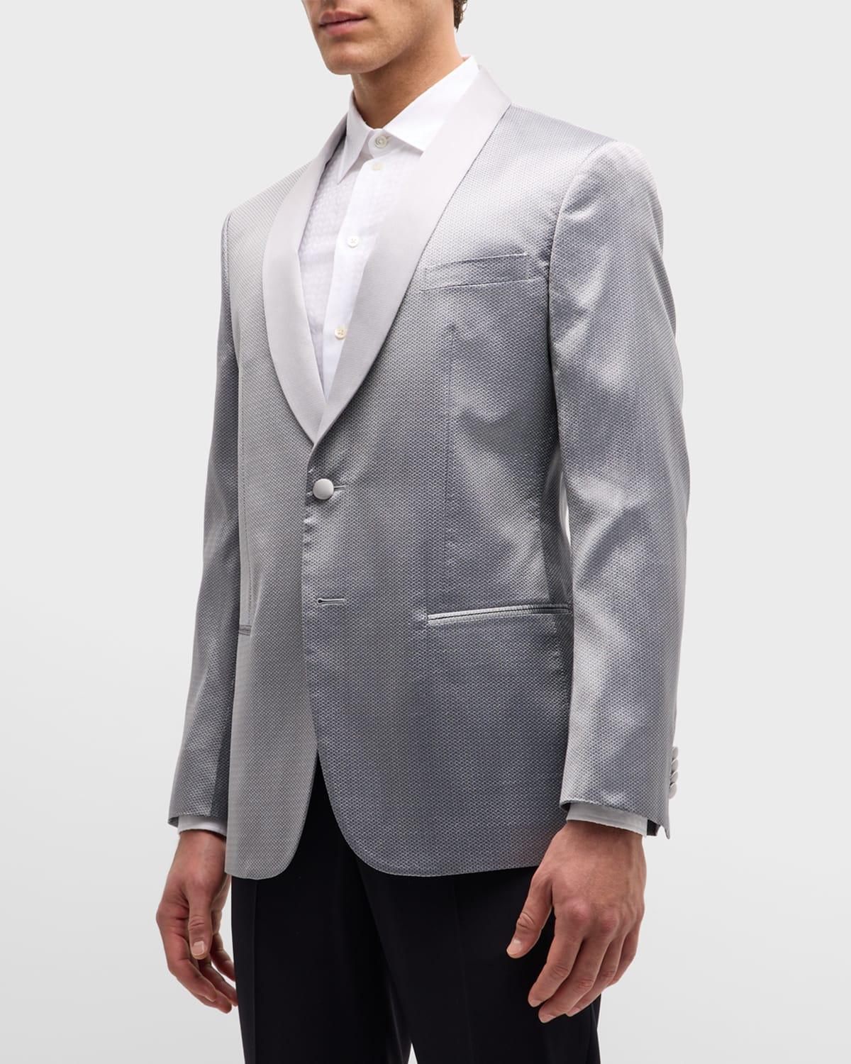 Mens Micro-Texture Shawl Dinner Jacket Product Image