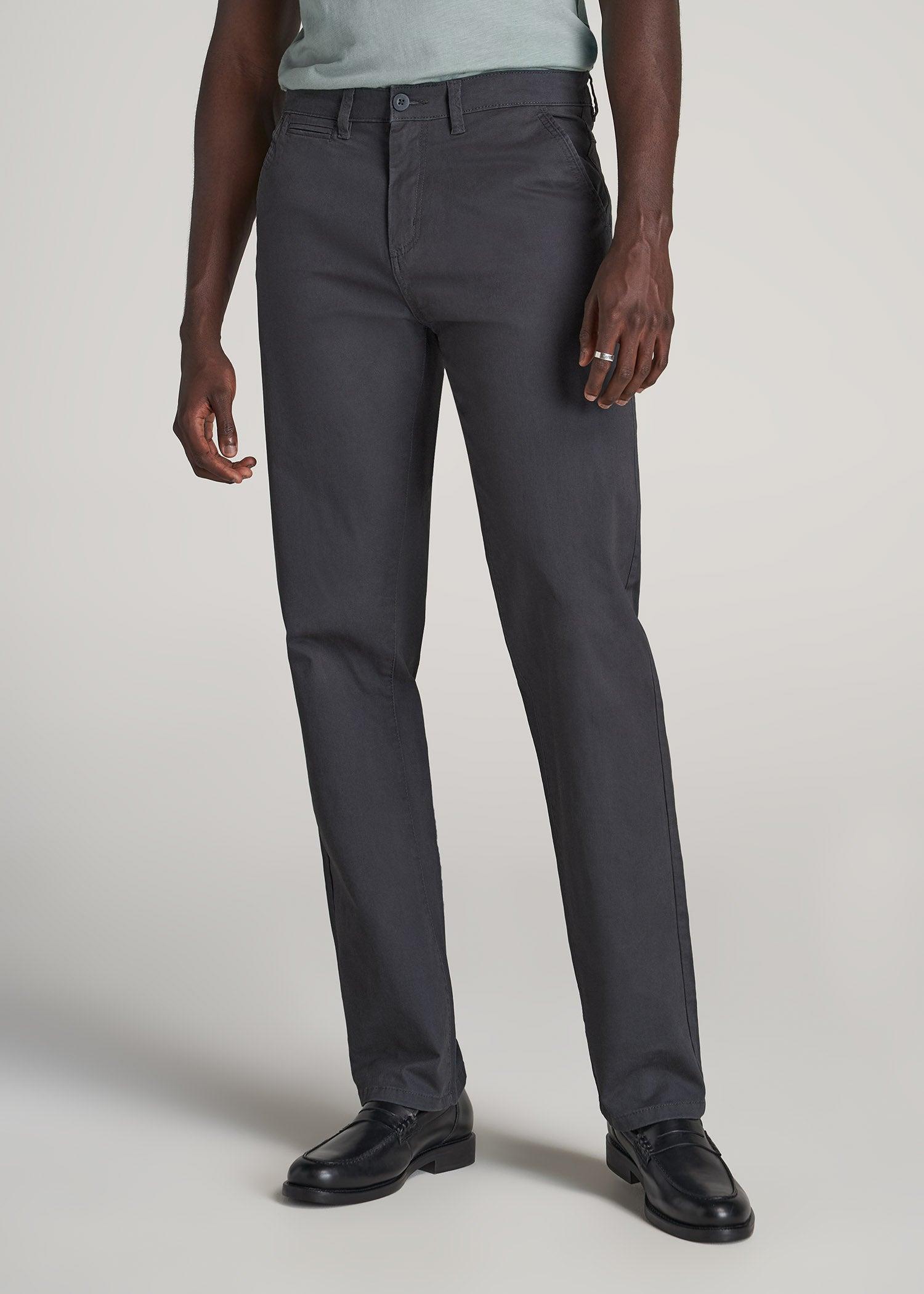 J1 STRAIGHT Leg Chinos in Iron Grey - Pants for Tall Men Product Image