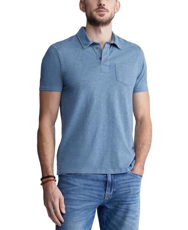 Buffalo David Bitton Mens Kasper Straight-Fit Textured Pocket Polo Shirt Product Image