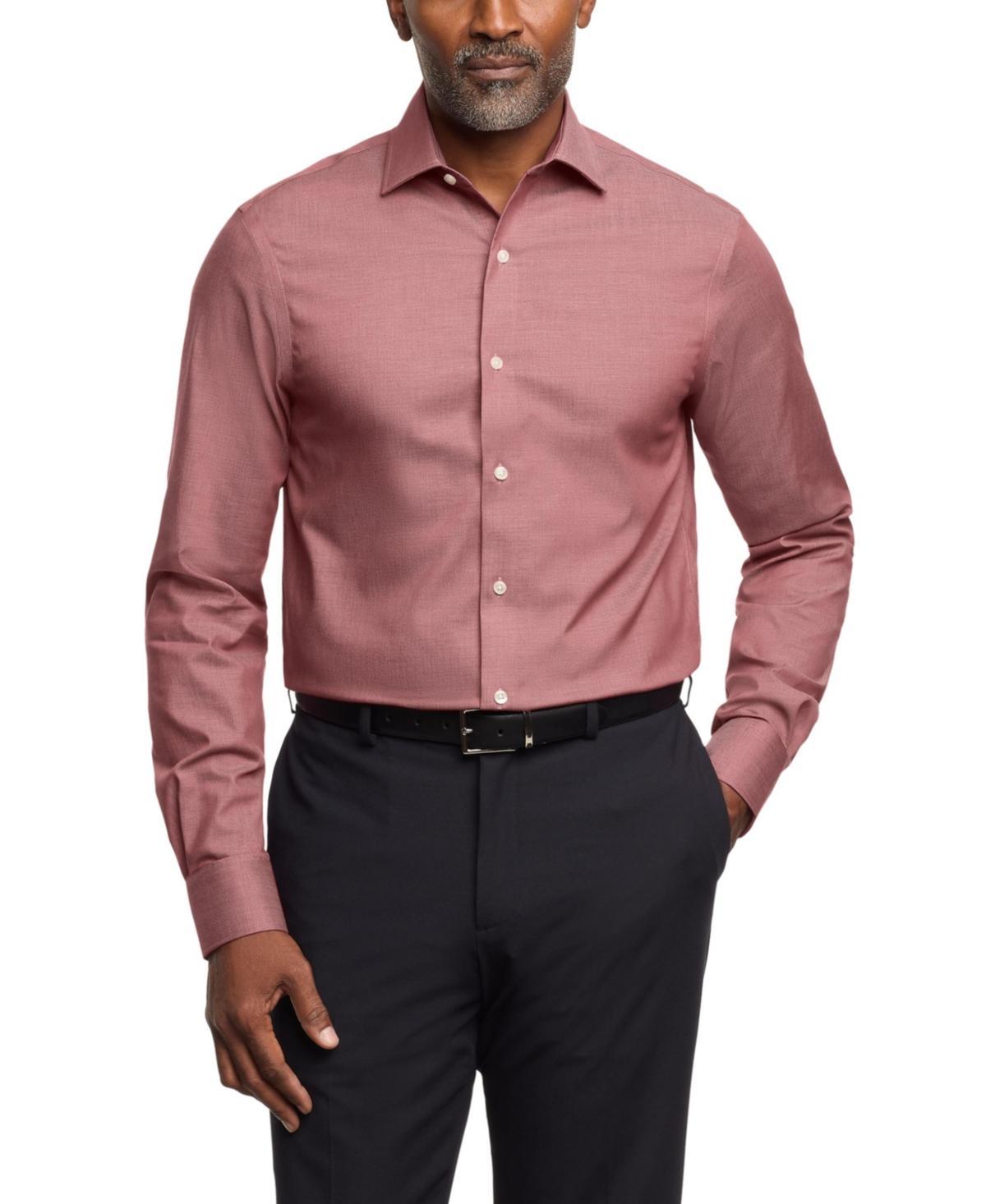 Tommy Hilfiger Mens Flex Regular Fit Wrinkle Resistant Stretch Twill Dress Shirt Product Image