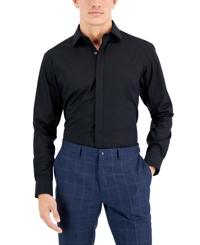 Alfani Mens Slim Fit Formal Convertible-Cuff Dress Shirt, Created for Macys Product Image