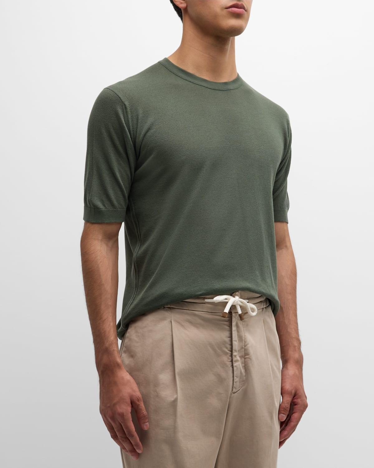 John Smedley Park Cotton Piqu T-Shirt Product Image