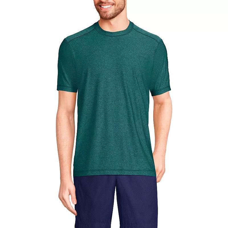 Mens Lands End UPF 50 Short Sleeve Swim Shirt Product Image