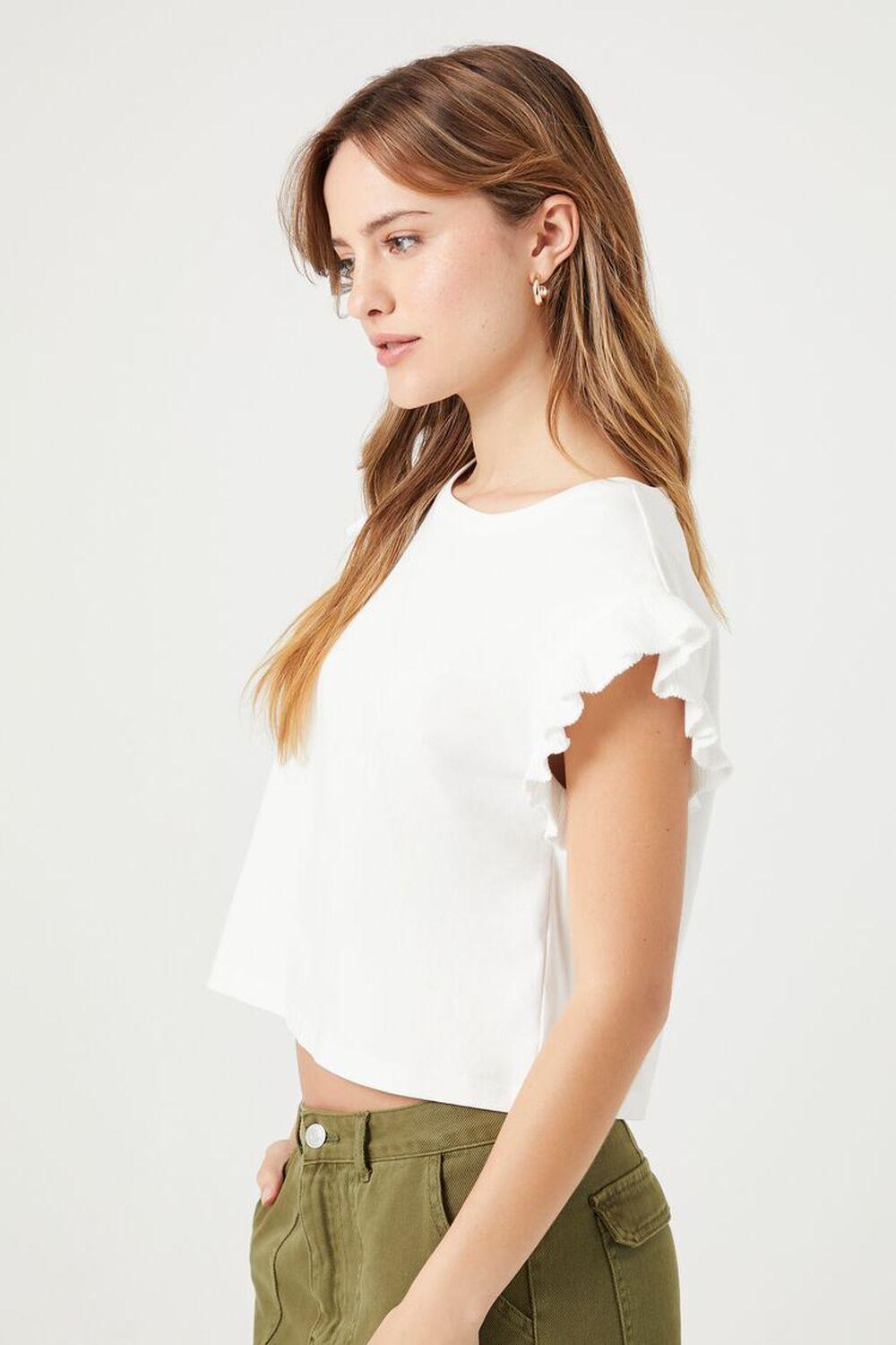 Butterfly-Sleeve Crop Top | Forever 21 Product Image