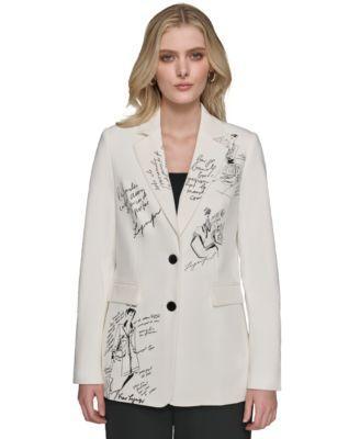 Women's Signature Script Blazer Product Image