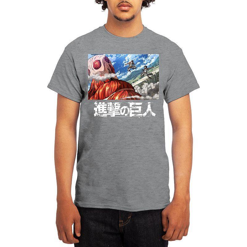 Mens Attack on Titan Tee, Boys Grey Product Image