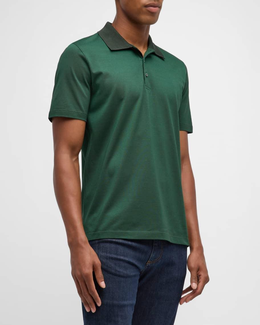 Mens Cotton Pique Polo Shirt Product Image