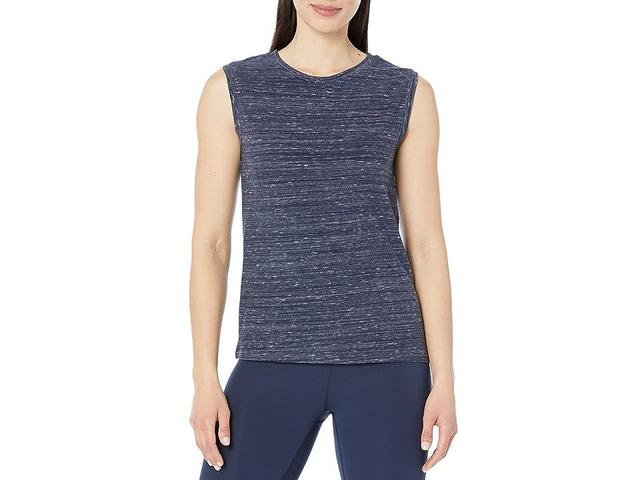 PACT Fancy Melange Muscle Tank (Maritime Melange) Women's Clothing Product Image