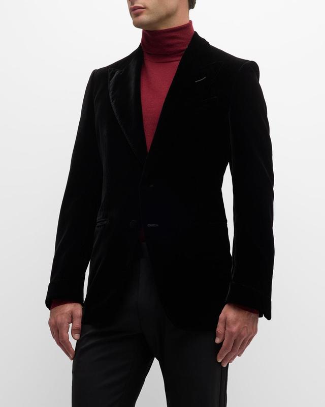 TOM FORD Shelton Fluid Velvet Cocktail Jacket Product Image