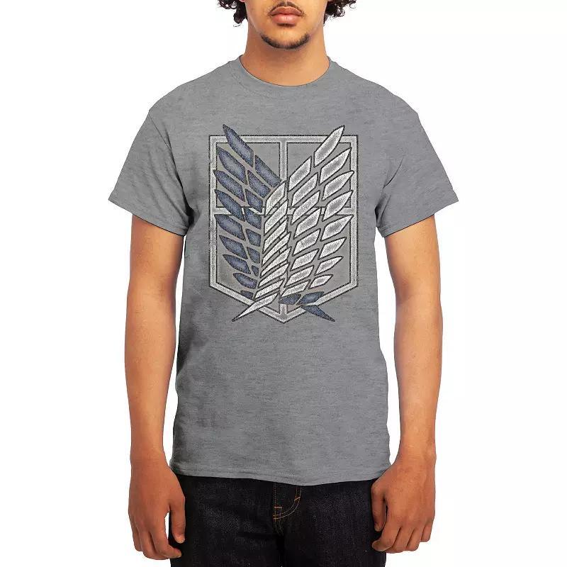 Mens Attack on Titan Tee, Boys Grey Kelly Product Image