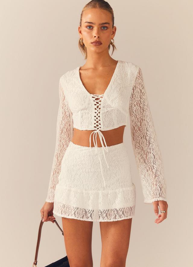 Free & Wild Lace Top - Ivory Product Image