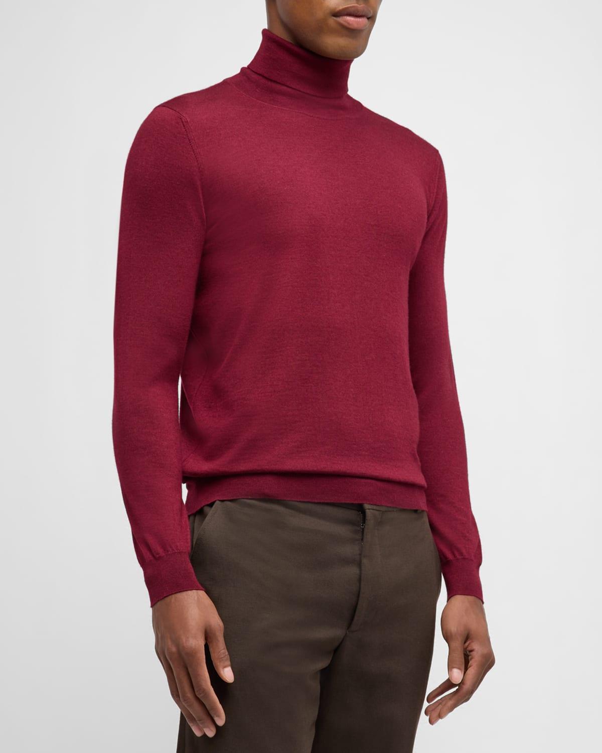 Men's Wool Turtleneck Shirt Product Image