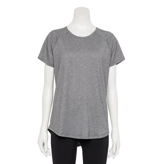 Womens Tek Gear Core Raglan Tee Smokey Grey Product Image