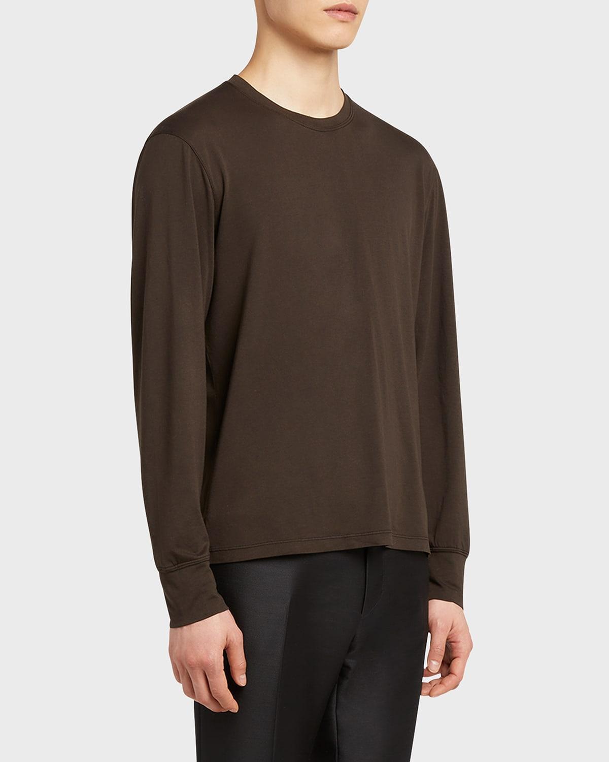 Men's Lyocell-Cotton Crewneck T-Shirt Product Image