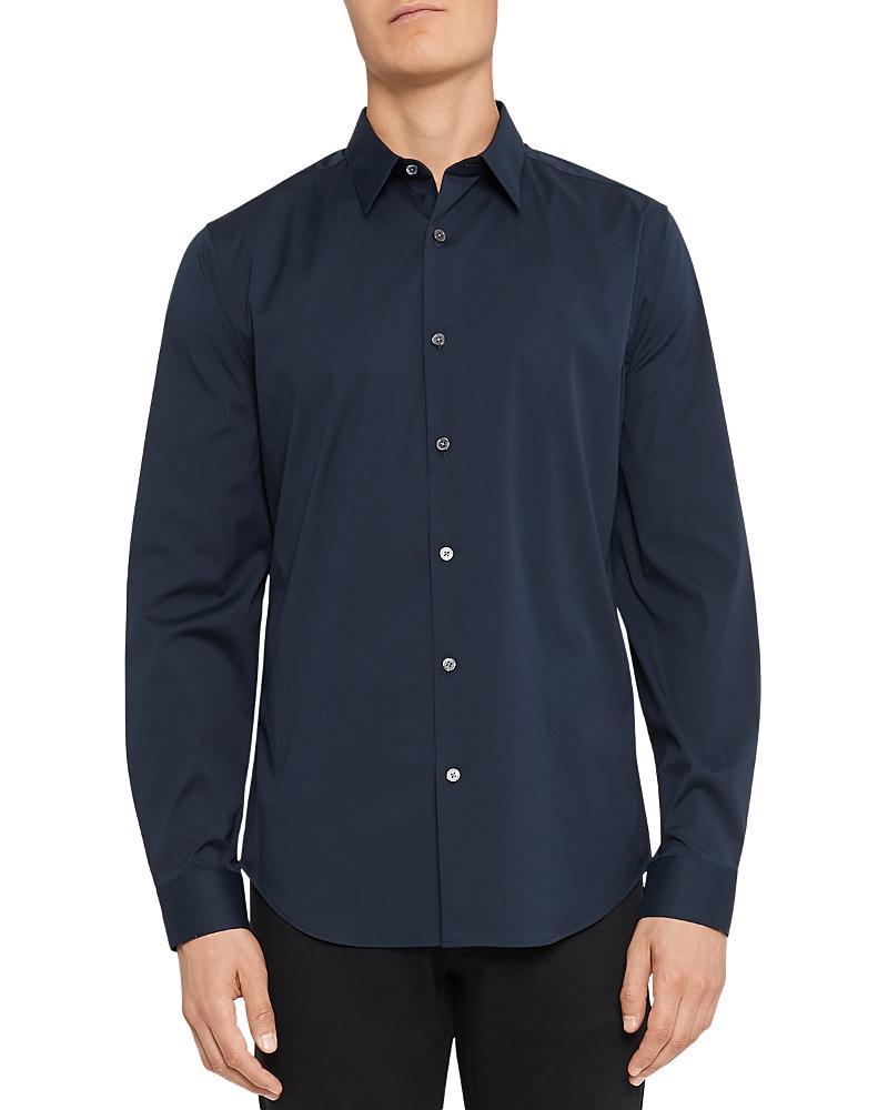 Mens Sylvain Wealth Poplin Long-Sleeve Shirt Product Image