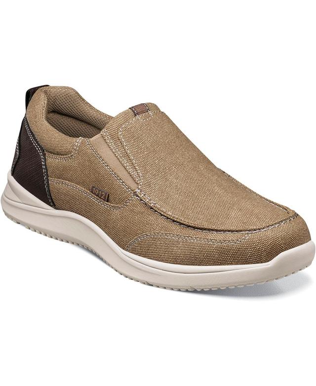 Nunn Bush Conway Mens Canvas Slip-On Shoes Green Product Image