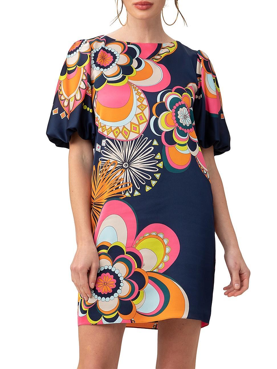 Womens Luv Groovy Floral Minidress Product Image