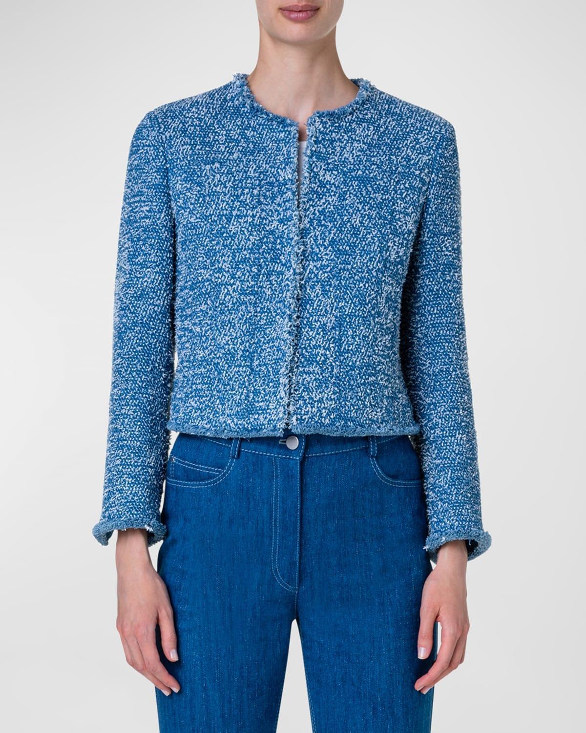 Akris punto Stretch Cotton Tweed Jacket Product Image