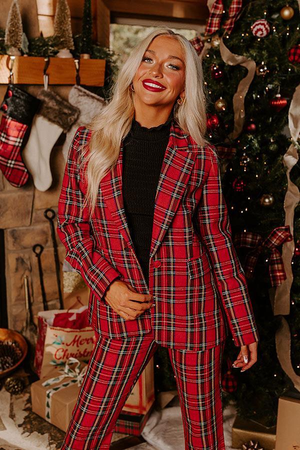 Festival Feels Plaid Blazer Product Image