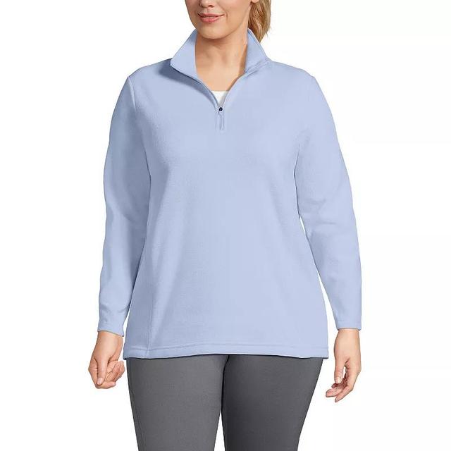 Womens Lands End Quarter-Zip Fleece Pullover Product Image