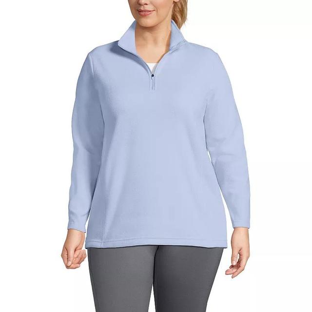 Plus Size Lands End 1/4-Zip Fleece Pullover, Womens Product Image