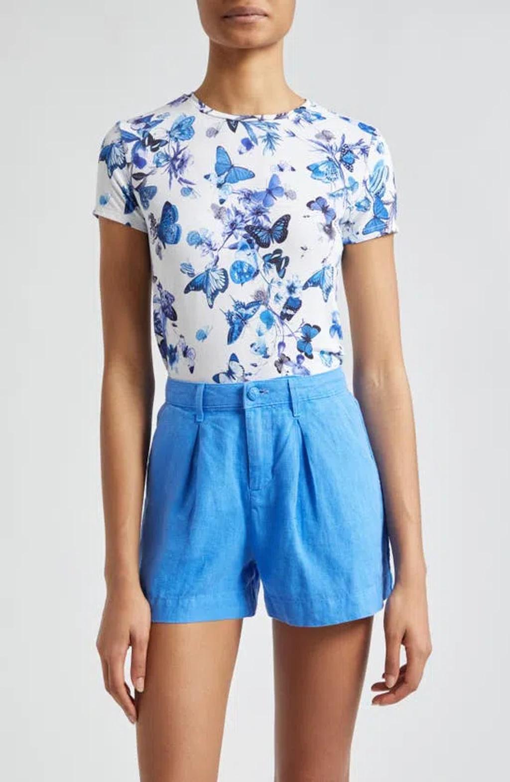 L AGENCE Ressi Butterfly Print T-shirt Product Image