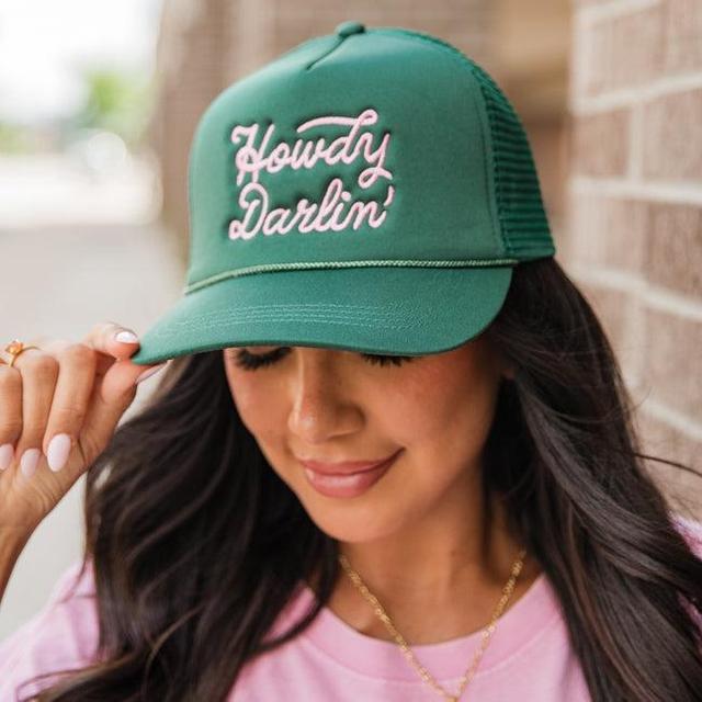 Howdy Darlin' Olive Trucker Hat Product Image