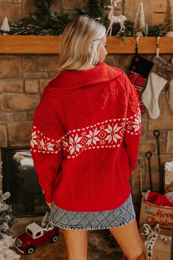 Joyful Journeys Cable Knit Sweater Product Image