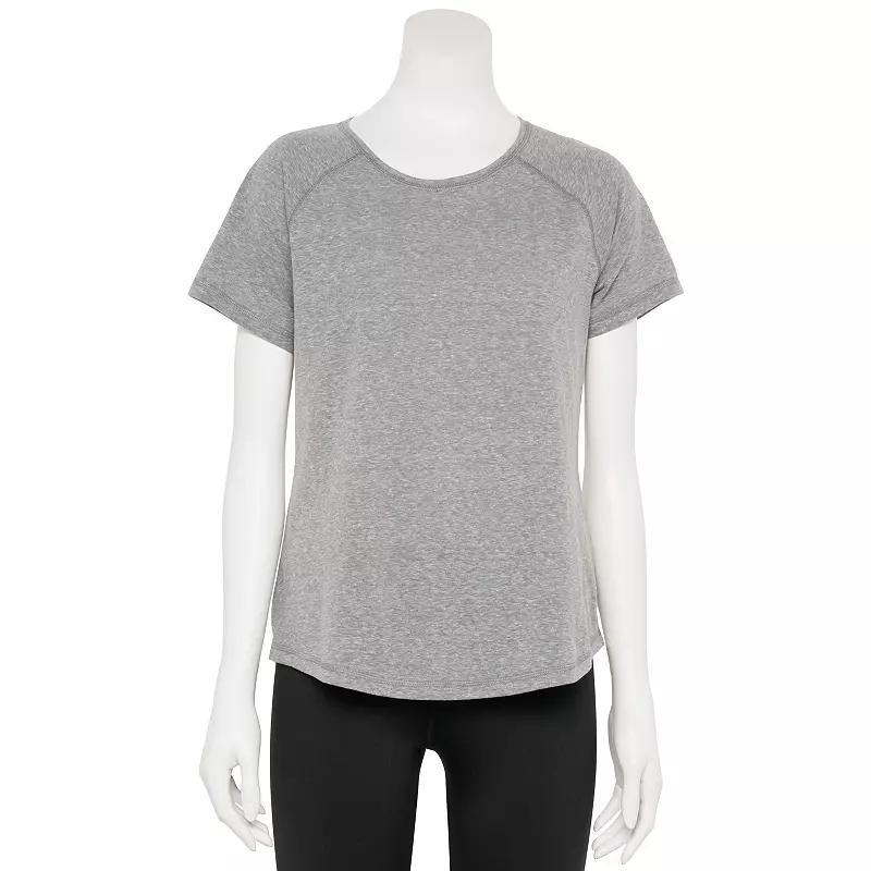 Womens Tek Gear Core Raglan Tee Smoky Grey Product Image