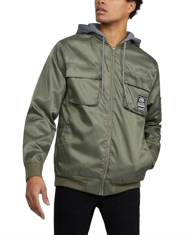 Ecko Mens Maverick Hooded Flight Jacket Product Image