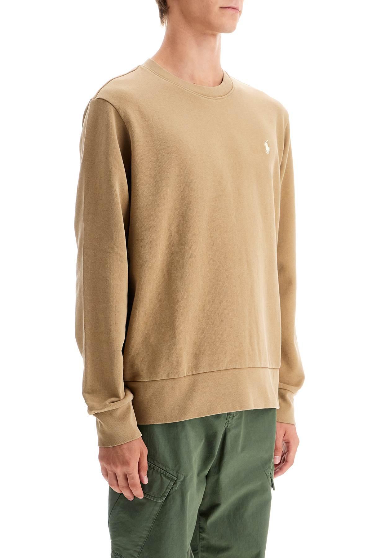 POLO RALPH LAUREN Logo Crewneck Sweatshirt In Neutral Product Image