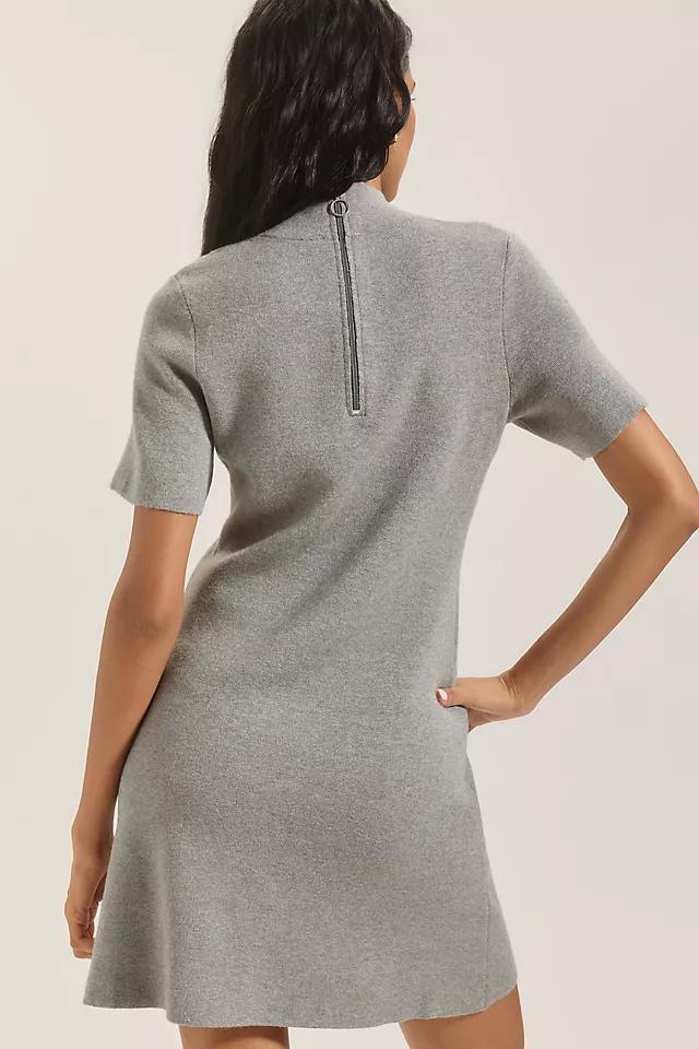 The Nina Short-Sleeve Mock-Neck Mod Mini Dress Product Image