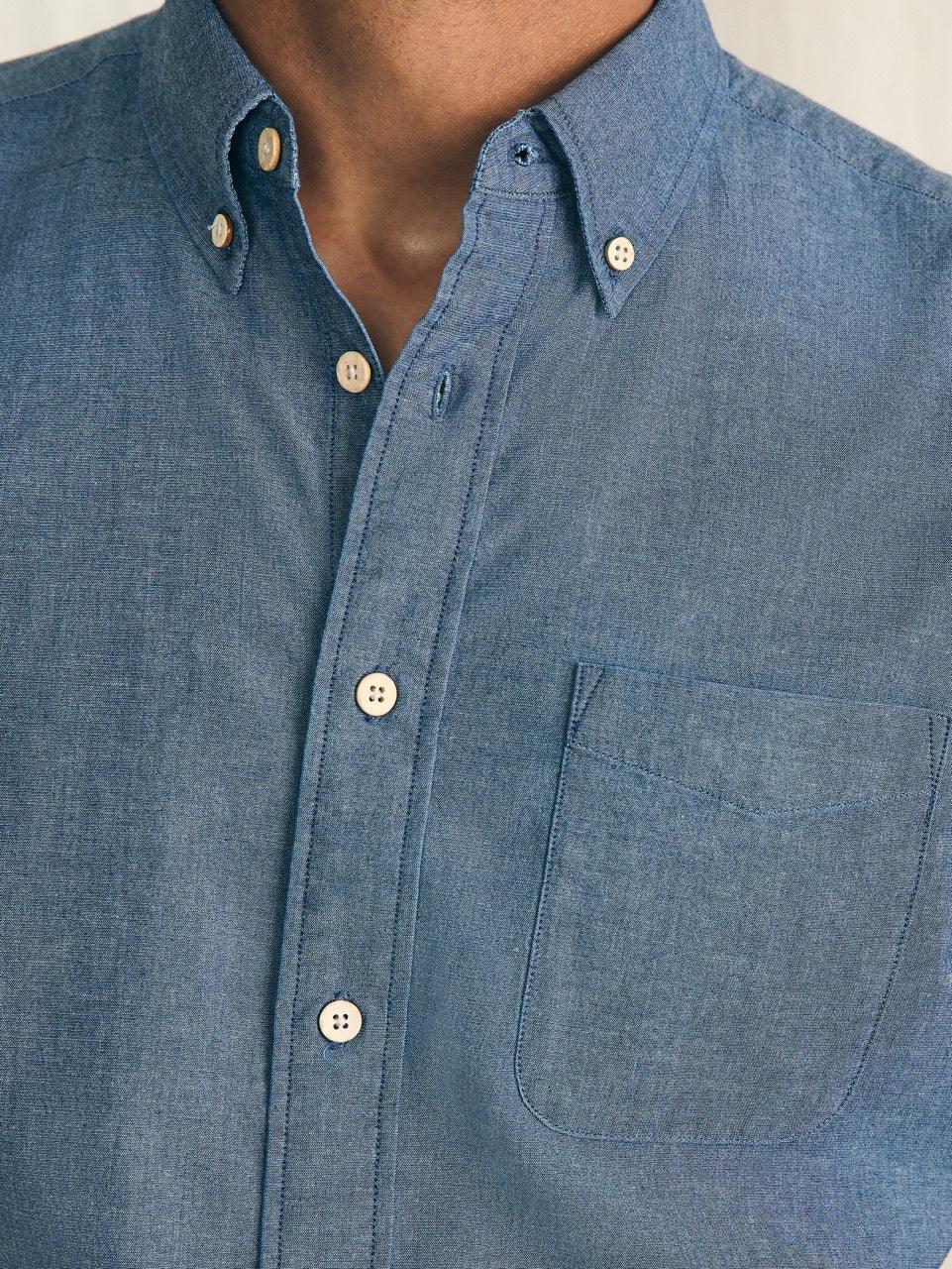 Short-Sleeve Stretch Playa Shirt - Weathered Blue Male Product Image