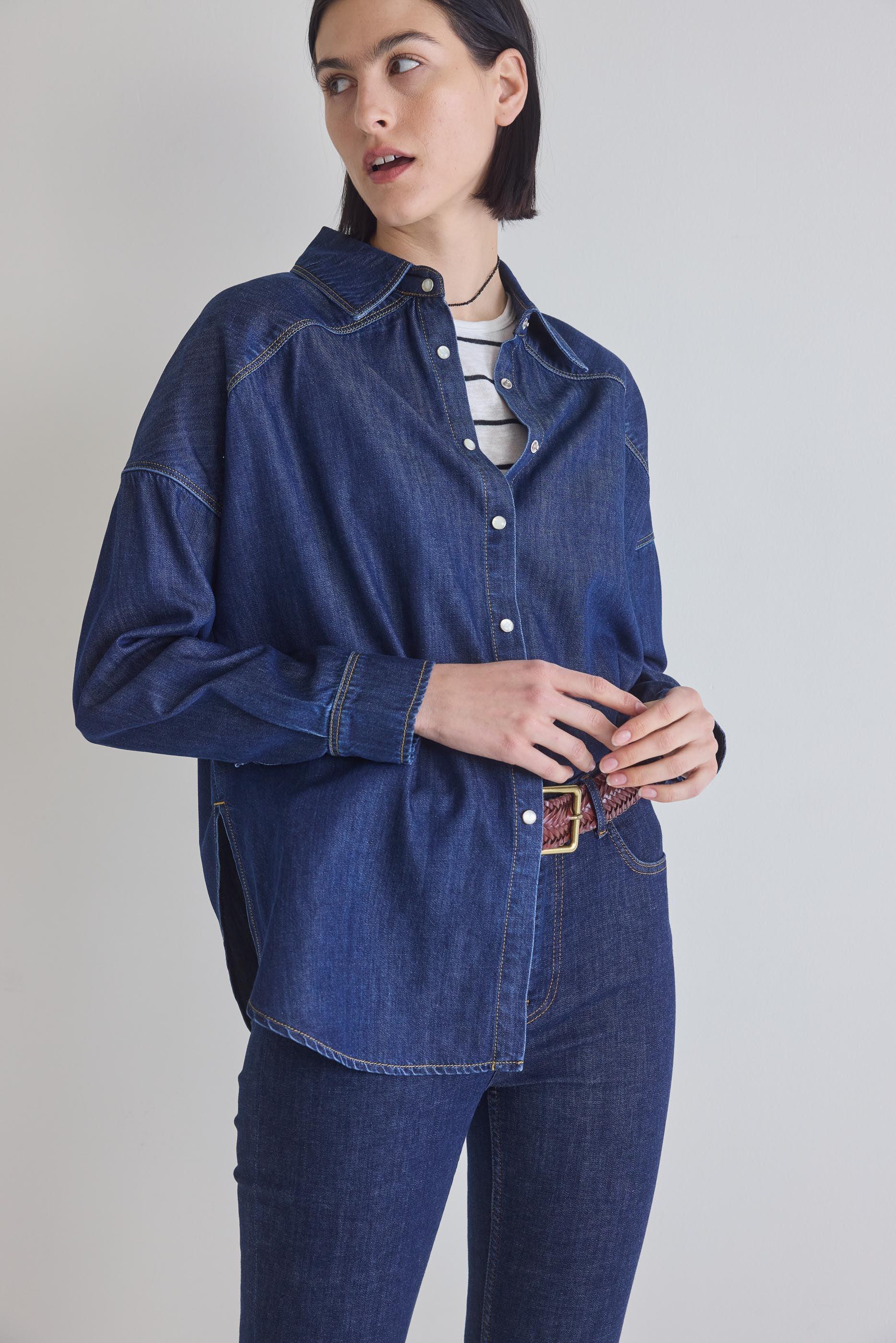 Refine Oversized Denim Tunic Product Image