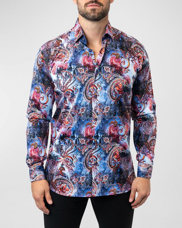 Maceoo Fibonacci Samoa Cotton Button-Up Shirt Product Image