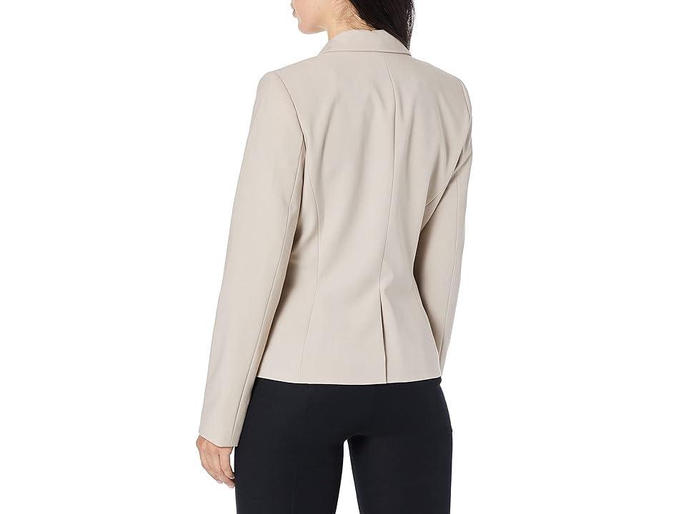 Calvin Klein Petite Size Notch Collar Long Sleeve Jacket Product Image