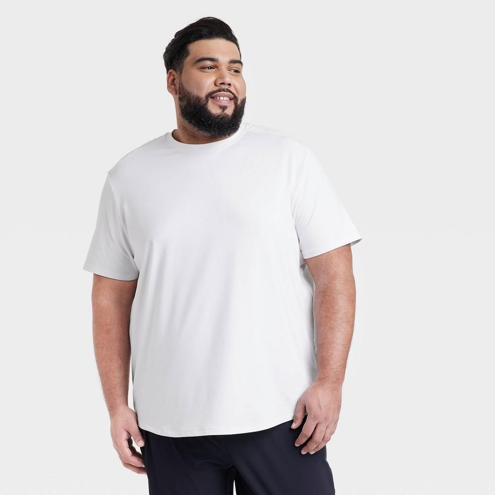 Mens Big Short Sleeve Soft Stretch T-Shirt - All In Motion White 3XL Product Image