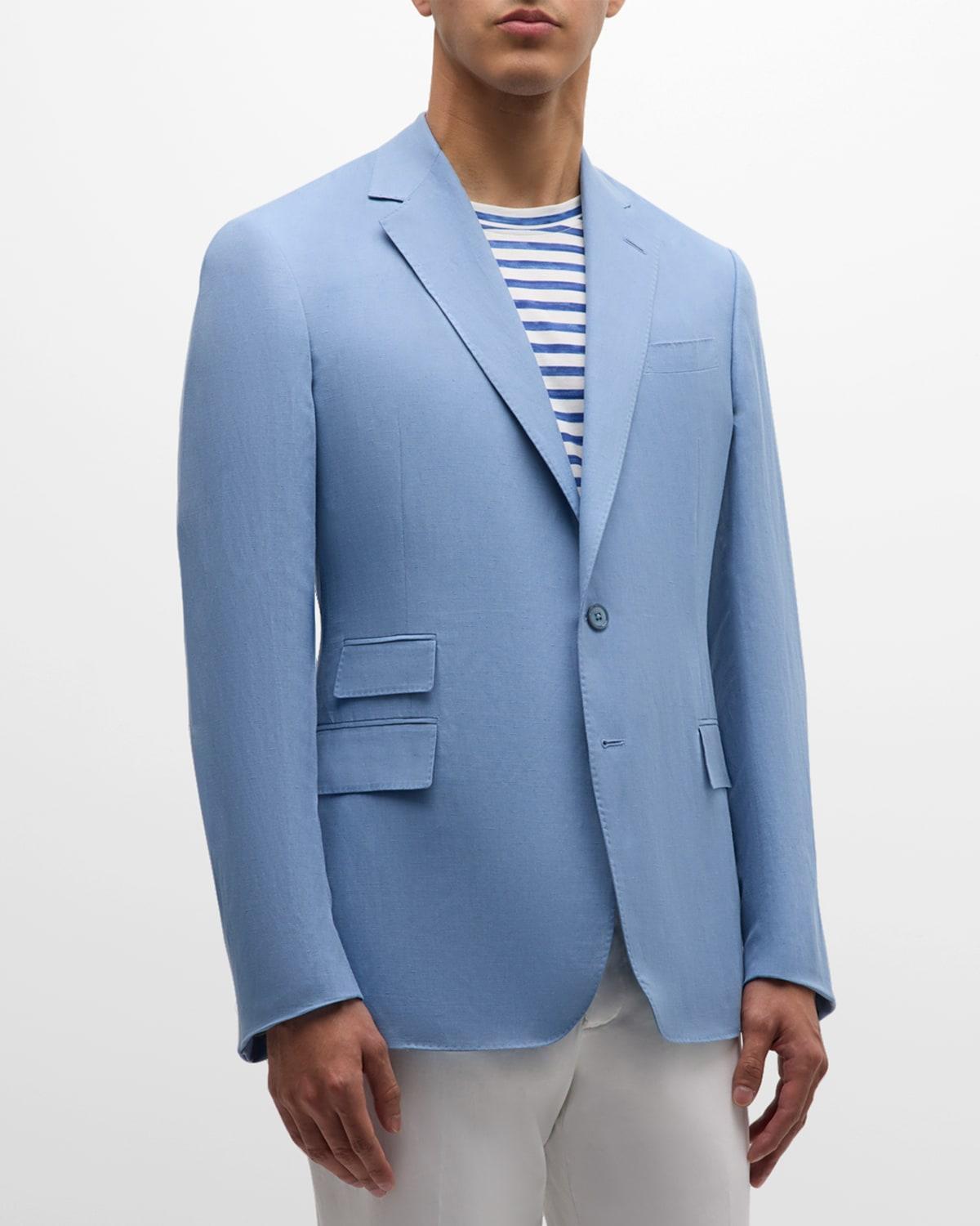 Mens Kent Silk-Linen Jacket Product Image