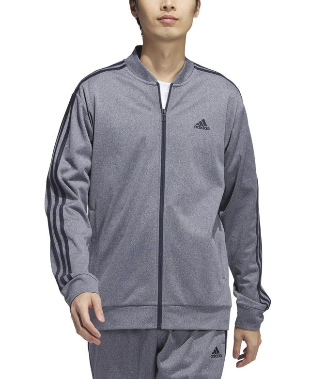 adidas Mens Tricot Heathered Logo Track Jacket Product Image