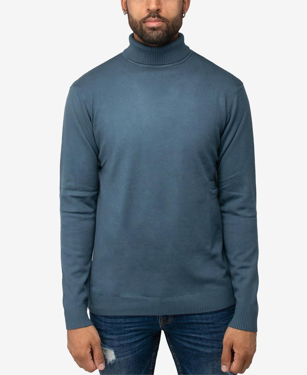 X Ray Men's Solid Turtleneck Sweater - Heather Charcoal - Size XXL  - male - Size: XXL Product Image