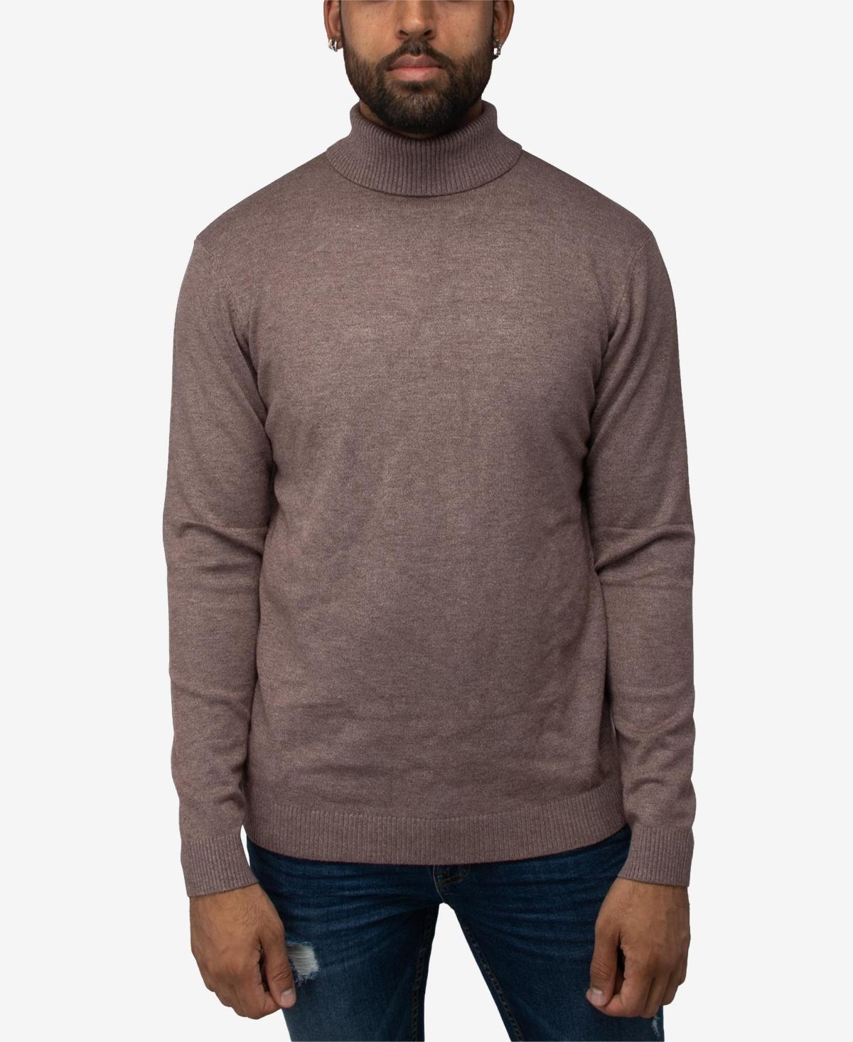 X Ray Men's Solid Turtleneck Sweater - Heather Charcoal - Size XXL  - male - Size: XXL Product Image