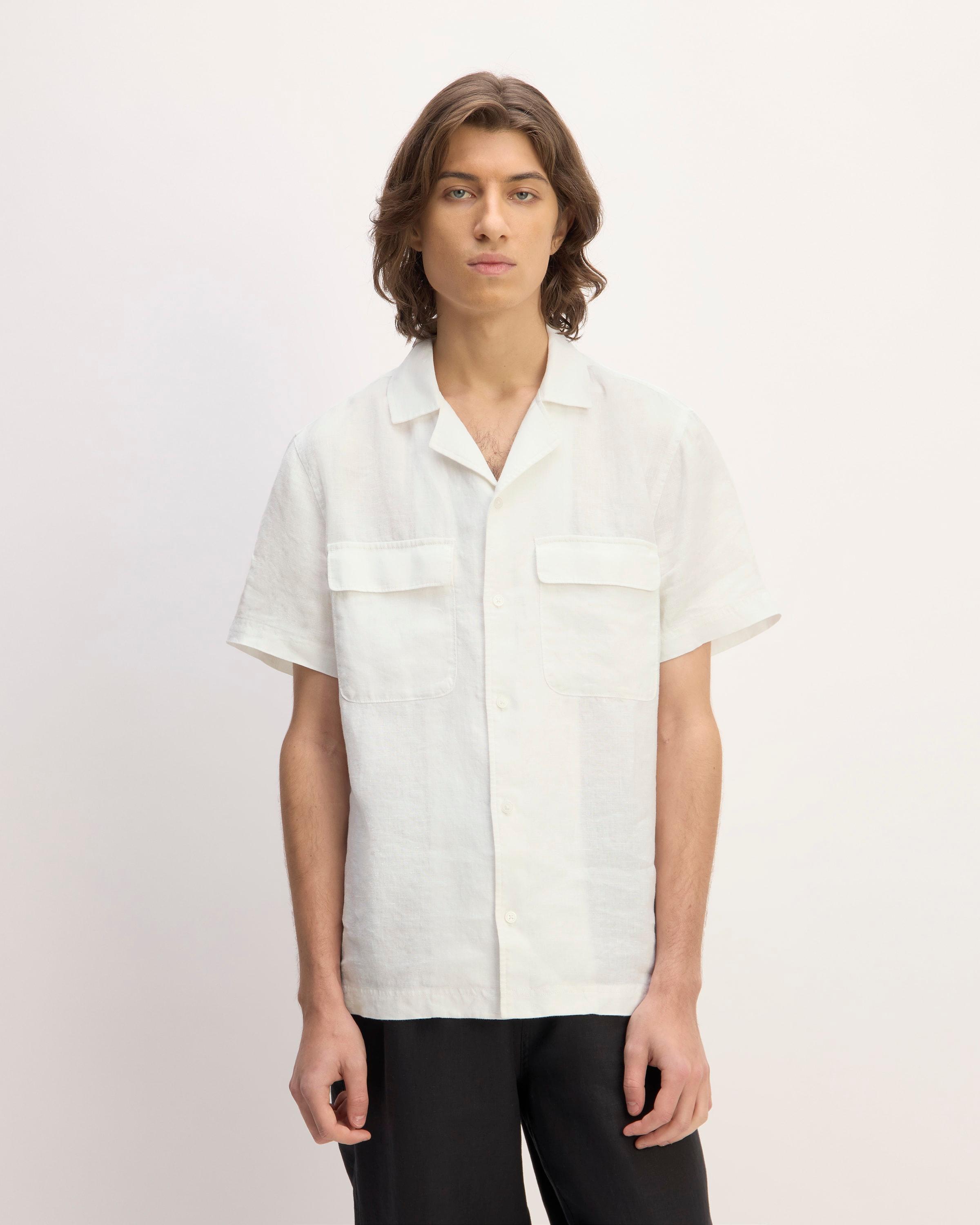 The Relaxed Linen Short-Sleeve Shirt Product Image