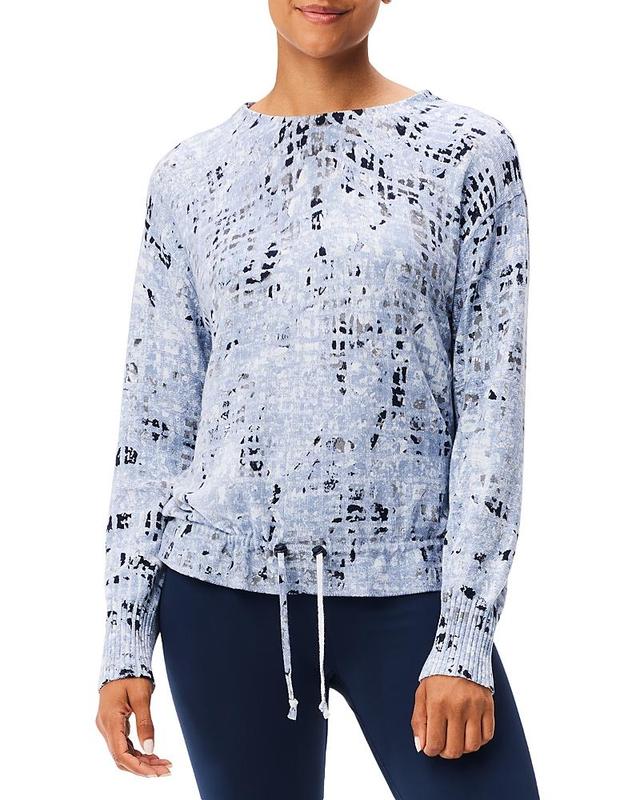 NZ ACTIVE by NIC+ZOE Cool Down Abstract Grid Sweater Product Image