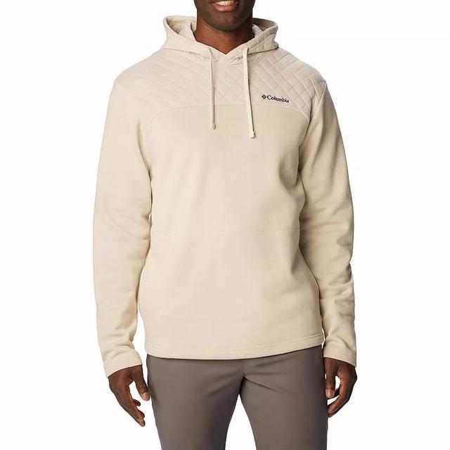 Mens Columbia Hart Mountain Quilted Hoodie Dark Grey Product Image