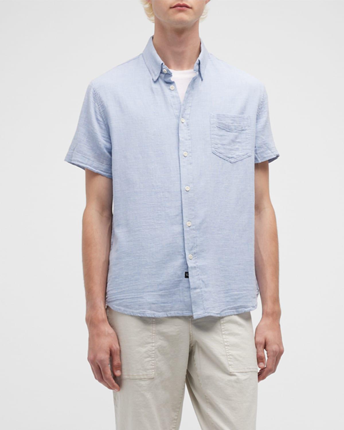 Rails Fairfax Relaxed Fit Short Sleeve Cotton Button-Up Shirt Product Image